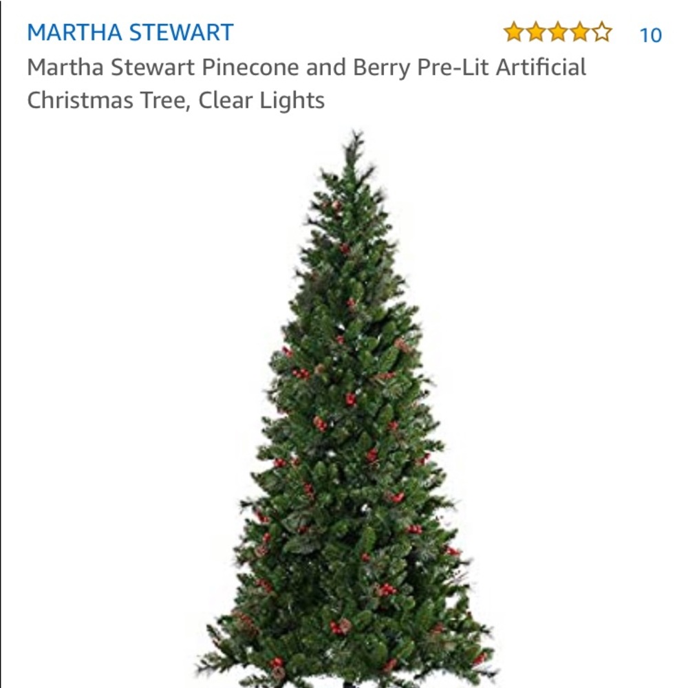 Martha Stewart Pre-Lit Christmas Tree